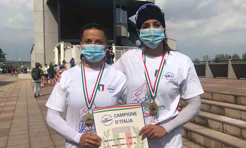 Agata Fantini e Cristina Petracca - Campionesse italiane nel K2 5000 Senior