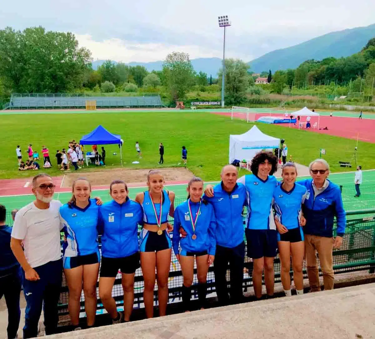 Vittoria eccezionale della Atletica Villa Guglielmi ai Campionati di Società Regionali Ragazze a Tivoli 2 I ragazzi e ragazze dell'Atletica Villa Guglielmi alle prove di Tivoli