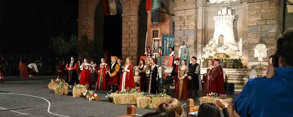 Tutto pronto a Nepi per il Palio dei Borgia: attesa per il Corteo storico e la consegna delle chiavi a Lucrezia Borgia