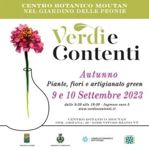 “Verdi e Contenti”, artigianato e florovivaismo nella cornice del Centro Botanico Moutan