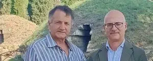 Il Direttore del Parco Archeologico Cerveteri Tarquinia Vincenzo Bellelli e Agostino De Angelis