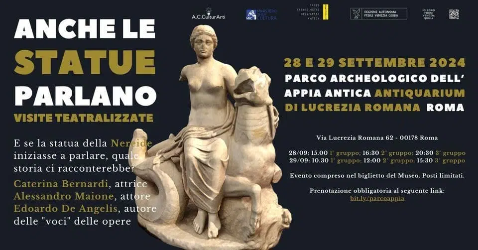 "Anche le Statue parlano…" arriva a Roma