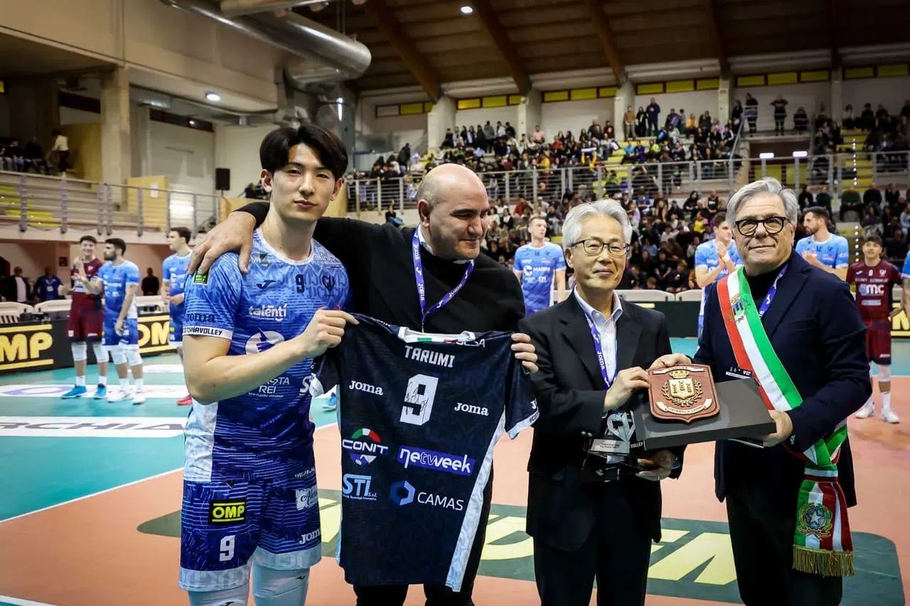 Cisterna Volley - Valsa Group Modena 3-2: i numeri del match 2 Yuga Tarumi - Premiazione Pre Match