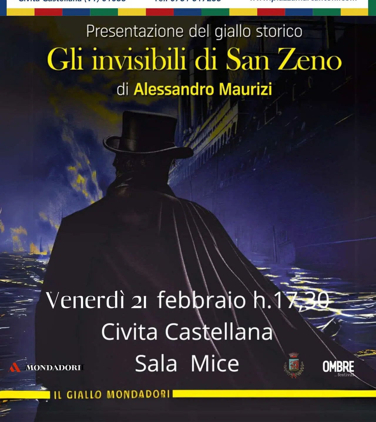 Alessandro Maurizi presenta il suo Giallo Mondadori “Gli invisibili di san Zeno”