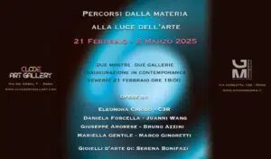 Clode Art Gallery e Monogramma: dialogo tra gallerie e artisti nella mostra Percorsi dalla Materia alla Luce dell'Arte