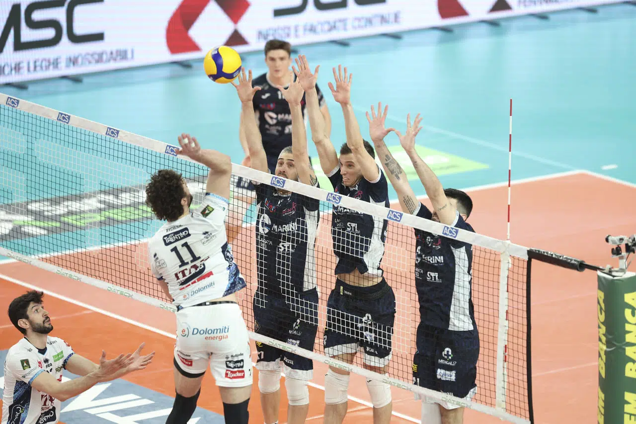 Cisterna Volley lotta ma cede a Trento: gara 1 va a Itas per 3-0