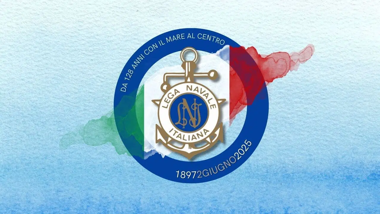 Lega Navale Italiana, celebrati sul Vespucci a Civitavecchia i 128 anni dalla fondazione 2 Logo celebrativo LNI 128esimo