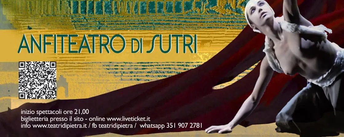Teatri di Pietra, via alla prestigiosa rassegna all’ Anfiteatro romano di Sutri: quattro le prime assolute in calendario