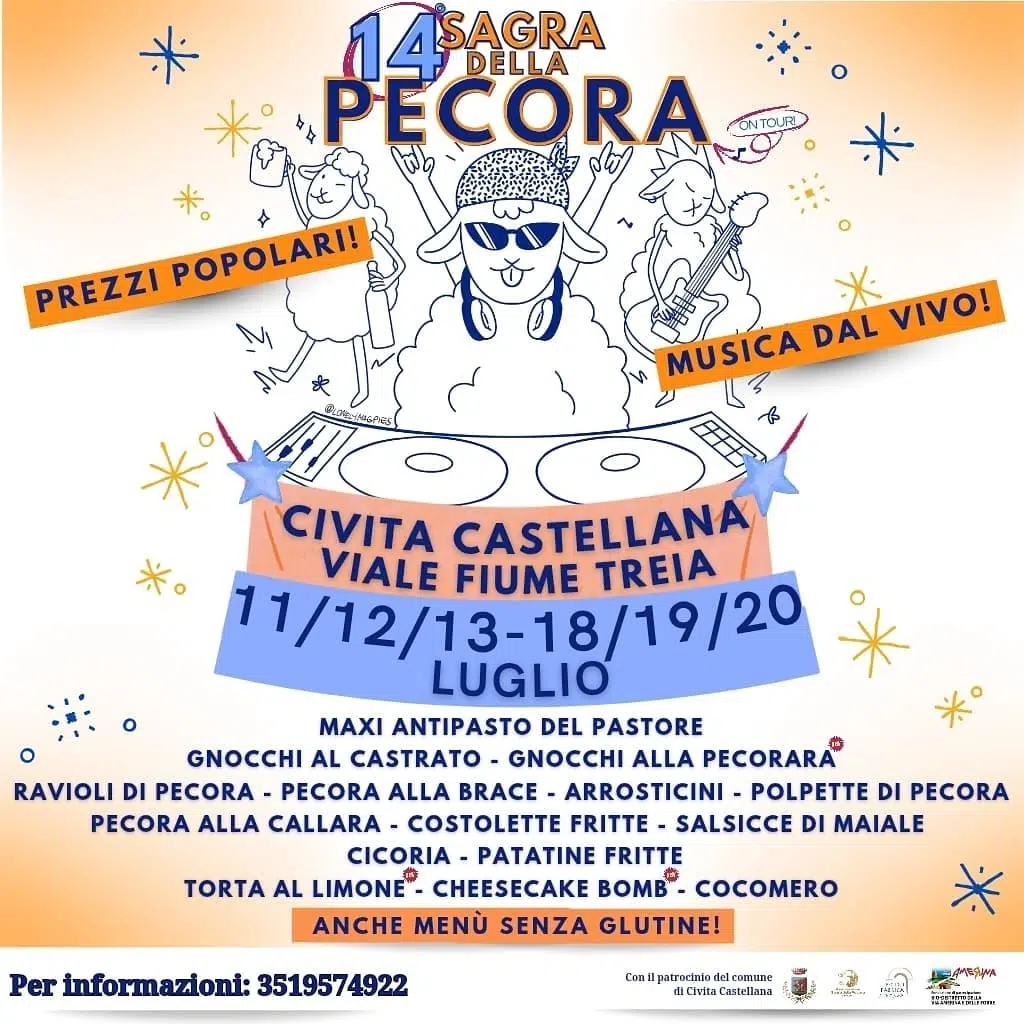 Sagra della Pecora: secondo weekend tra arrosticini e ravioli a Civita Castellana