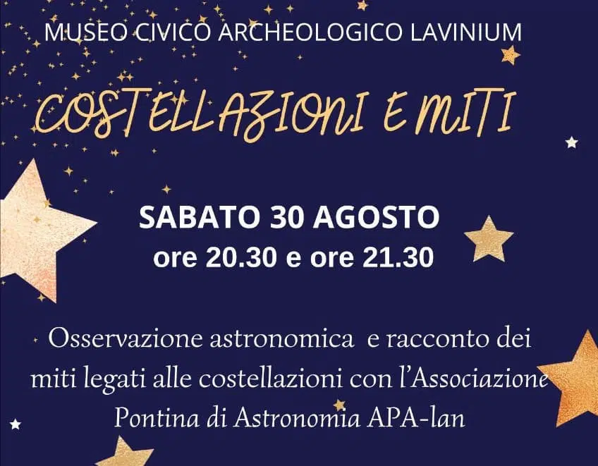 Costellazioni e Miti: Osservazione Astronomica al Museo Civico Archeologico Lavinium