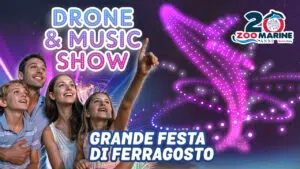 Oltre 250 droni nel cielo sopra a Zoomarine: a Ferragosto arriva "Drone & Music Show"