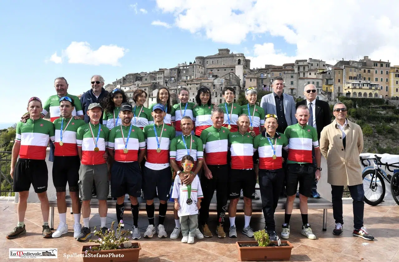 Grande successo per la Granfondo La Medievale 2025: assegnate le maglie tricolori FCI medio fondo e cronoscalata 3 Tricolori Granfondo La Medievale 2025