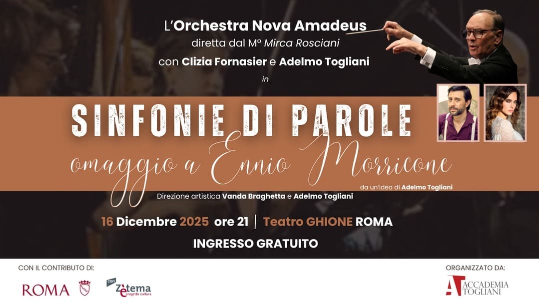 Al Teatro Ghione va in scena "Sinfonie di Parole - Omaggio a Ennio Morricone"