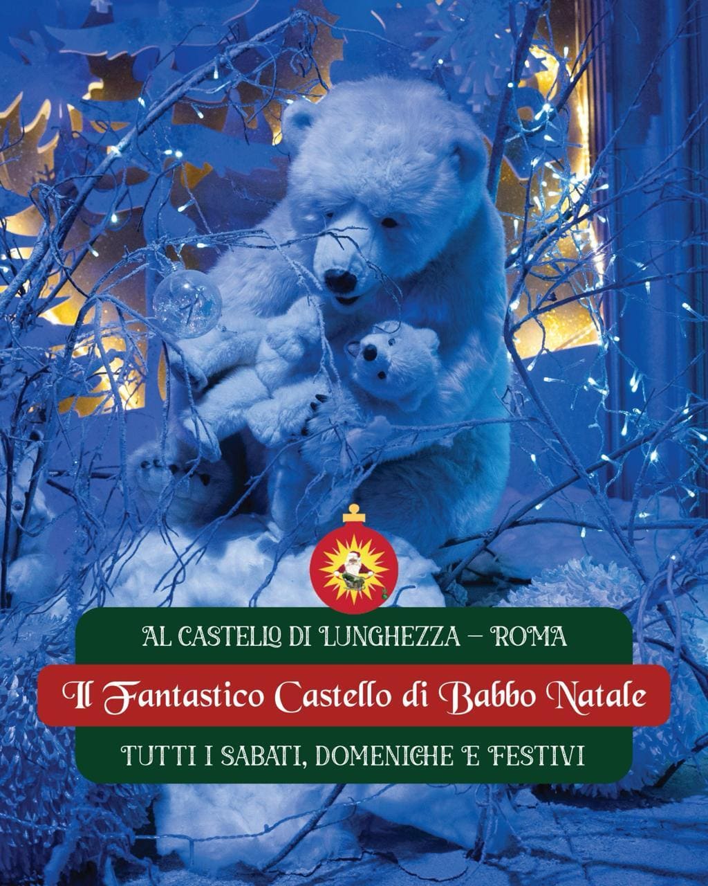 Decimo anno al Castello di Lunghezza: inaugurato il fantastico Castello di Babbo Natale