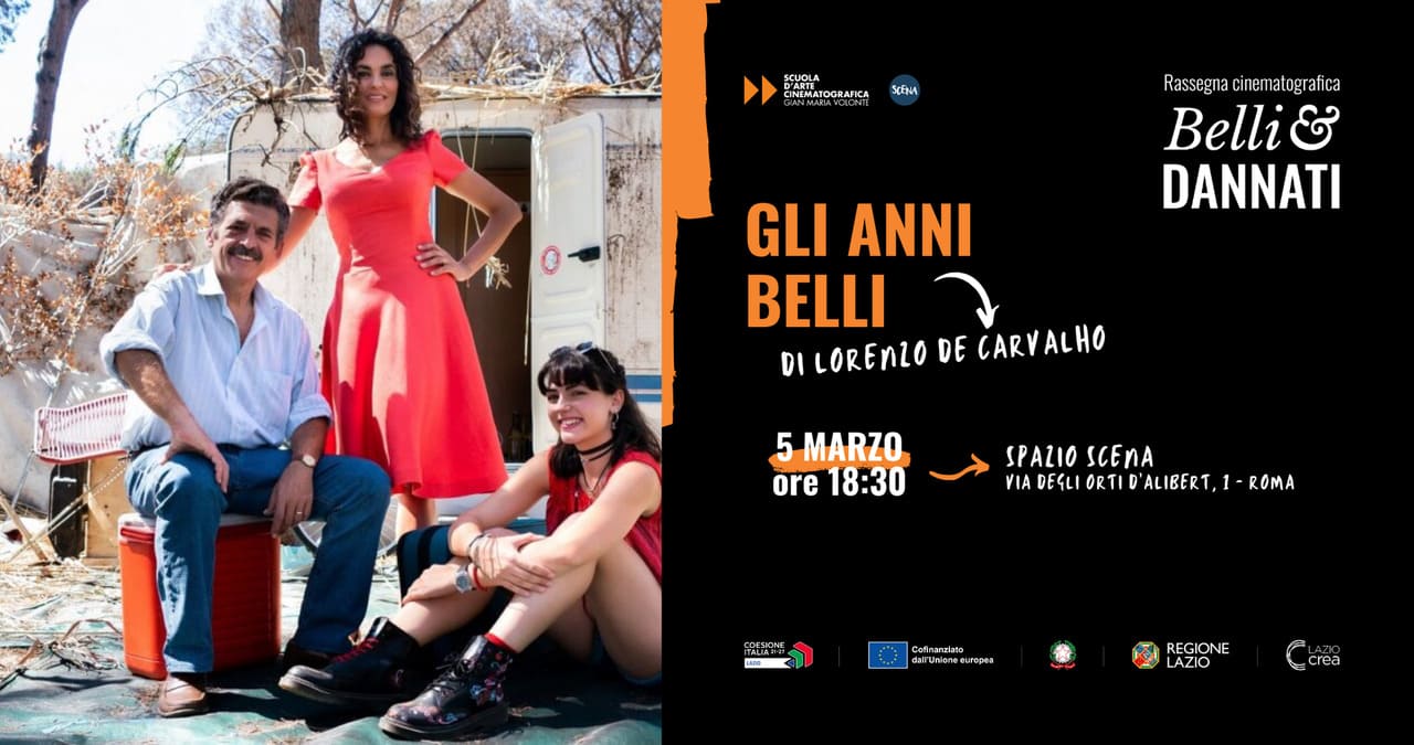 Belli&Dannati: Lorenzo D’Amico de Carvalho ospite allo Spazio Scena con "Gli anni belli"