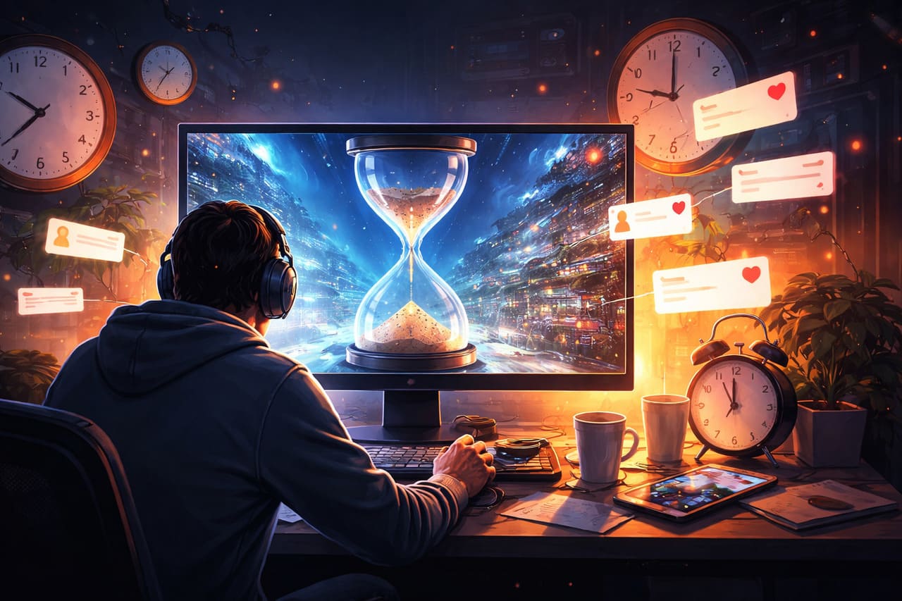 Gestione del tempo nel gioco online, quando divertirsi diventa problema