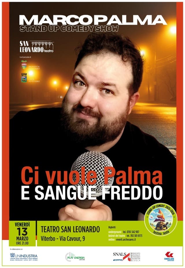 Marco Palma: la stand up comedy torna al Teatro San Leonardo