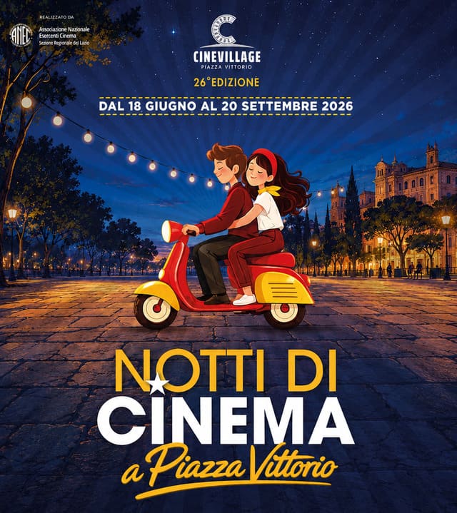 Locandina Notti di Cinema a Piazza Vittorio 2026 arena estiva a Roma