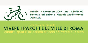 Sabato 14 Novembre - Biciclettata nella riserva del litorale Una biciclettata nella riserva del litorale